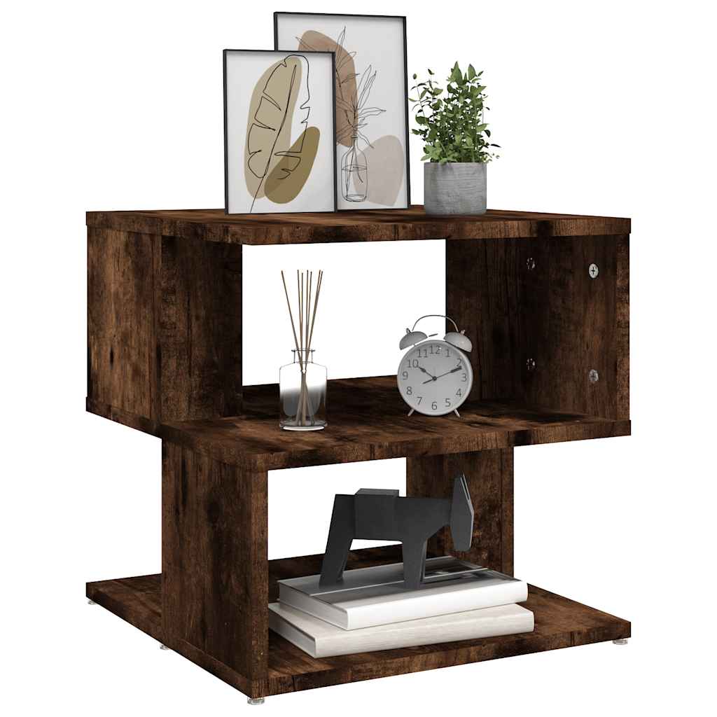 Tavolino da Salotto Rovere Fumo 40x40x40cm in Legno Multistrato | homemem39