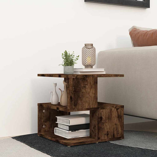 Tavolino da Salotto Rovere Fumo 40x40x40cm in Legno Multistrato | homemem39