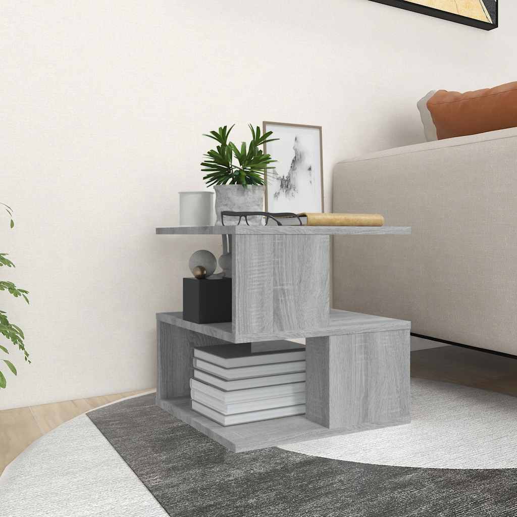 Tavolino Grigio Sonoma 40x40x40 cm in Legno Multistrato | homemem39