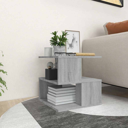 Tavolino Grigio Sonoma 40x40x40 cm in Legno Multistrato | homemem39