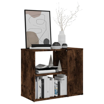 Mobiletto Laterale Rovere Fumo 60x30x50 cm in Legno Multistrato - homemem39