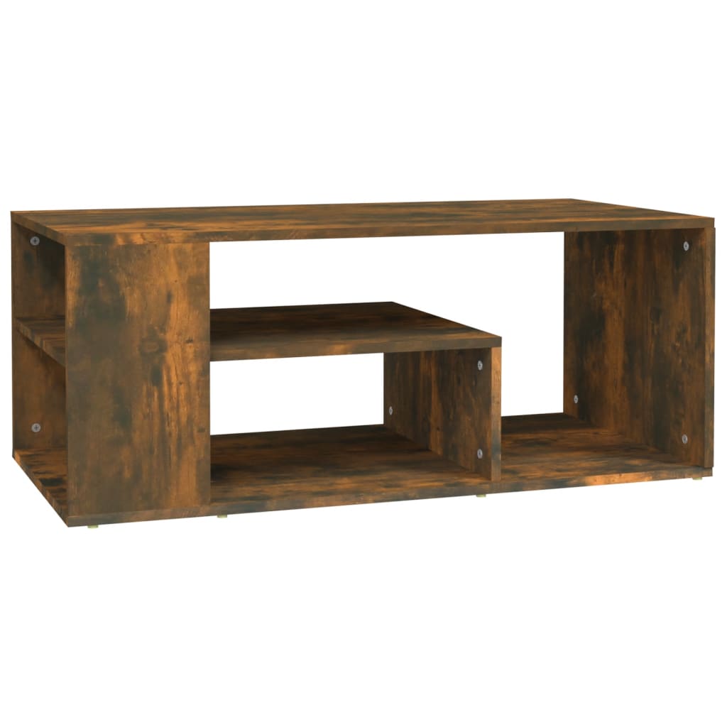 Tavolino da Salotto Rovere Fumo 100x50x40 cm Legno Multistrato | homemem39
