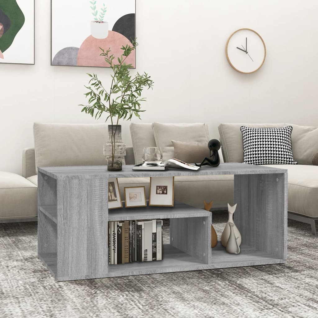 Tavolino da Salotto grigio sonoma 100x50x40cm Legno Multistrato | homemem39