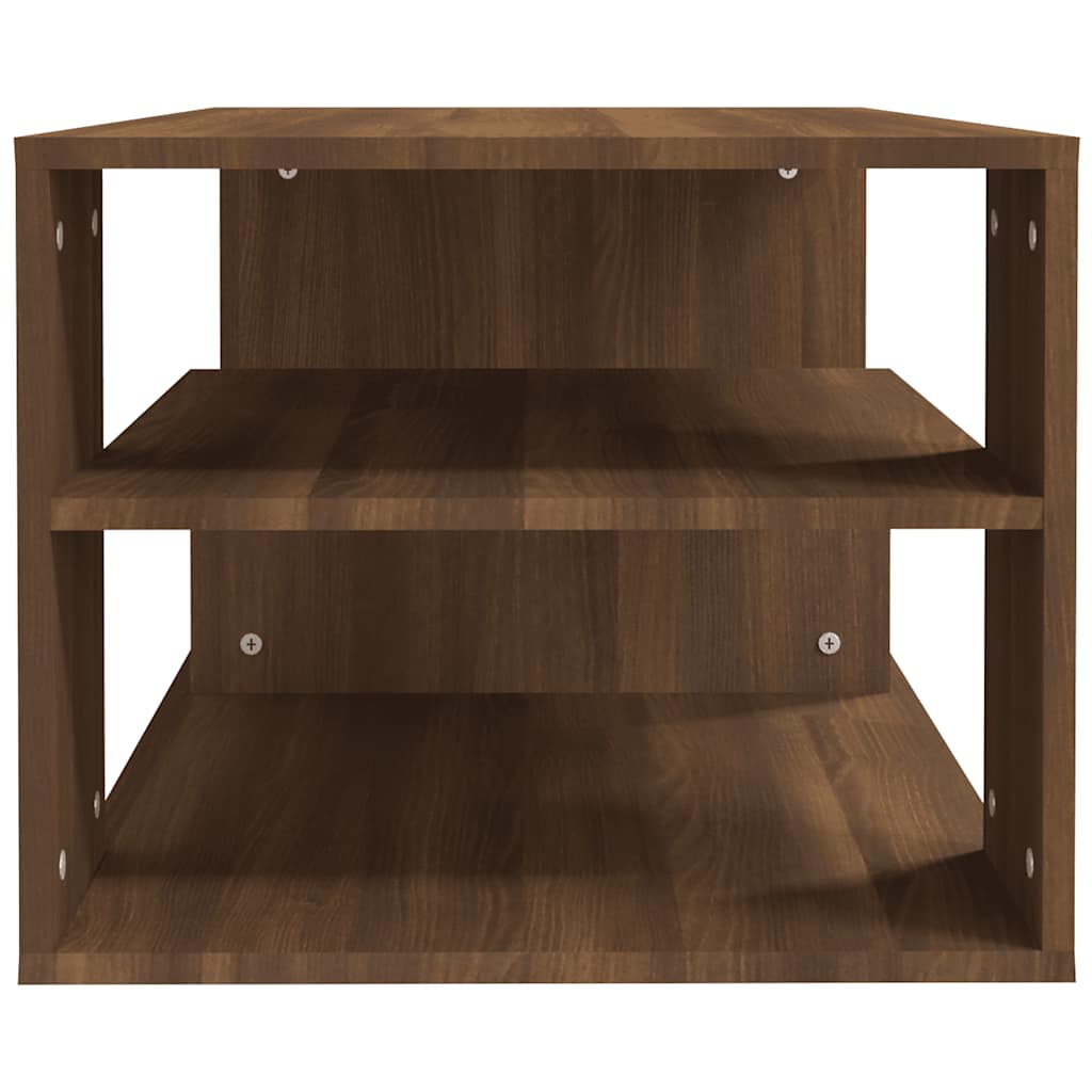 Tavolino Salotto Rovere Marrone 100x50x40cm Legno Multistrato | homemem39