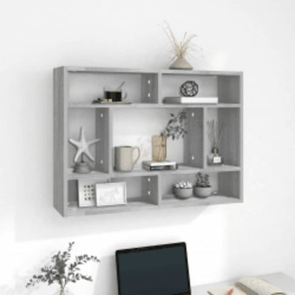Mensola a Muro Grigio Sonoma 75x16x55 cm in Legno Multistrato | homemem39