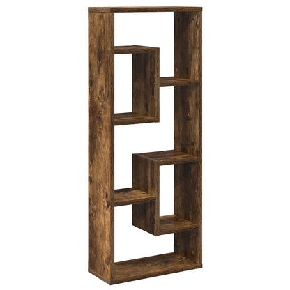 Mensola a Muro Rovere Fumo 36x16x90 cm in Legno Multistrato | homemem39