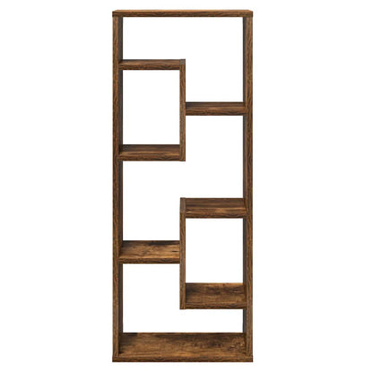 Mensola a Muro Rovere Fumo 36x16x90 cm in Legno Multistrato | homemem39
