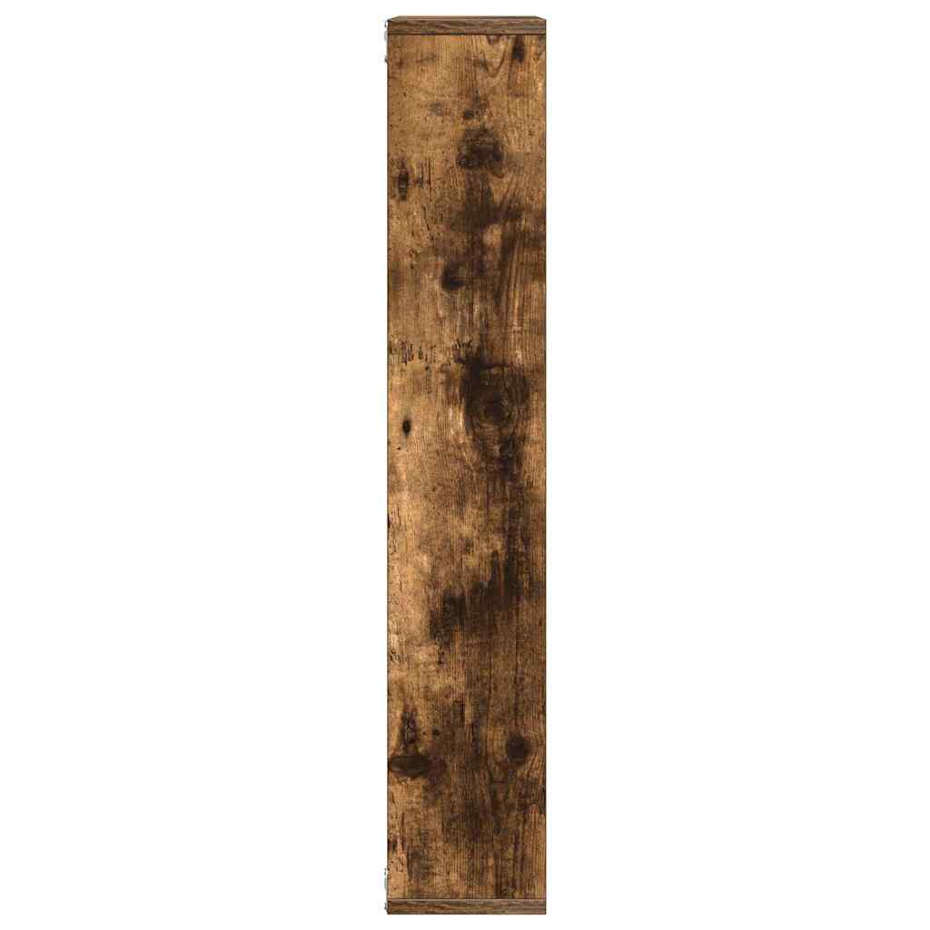Mensola a Muro Rovere Fumo 36x16x90 cm in Legno Multistrato