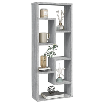 Mensola a Muro Grigio Sonoma 36x16x90 cm in Legno Multistrato | homemem39