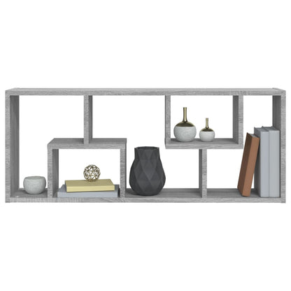 Mensola a Muro Grigio Sonoma 36x16x90 cm in Legno Multistrato | homemem39