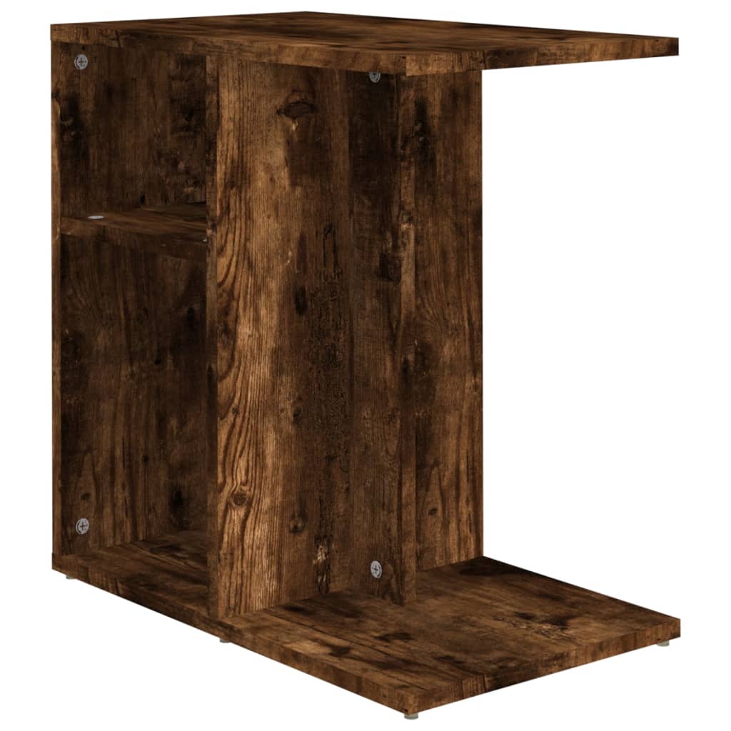 Tavolino da Salotto Rovere Fumo 50x30x50cm Legno Multistrato | homemem39