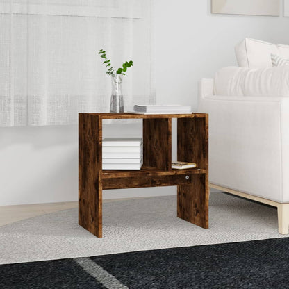 Tavolino da Salotto Rovere Fumo 50x30x50cm Legno Multistrato | homemem39