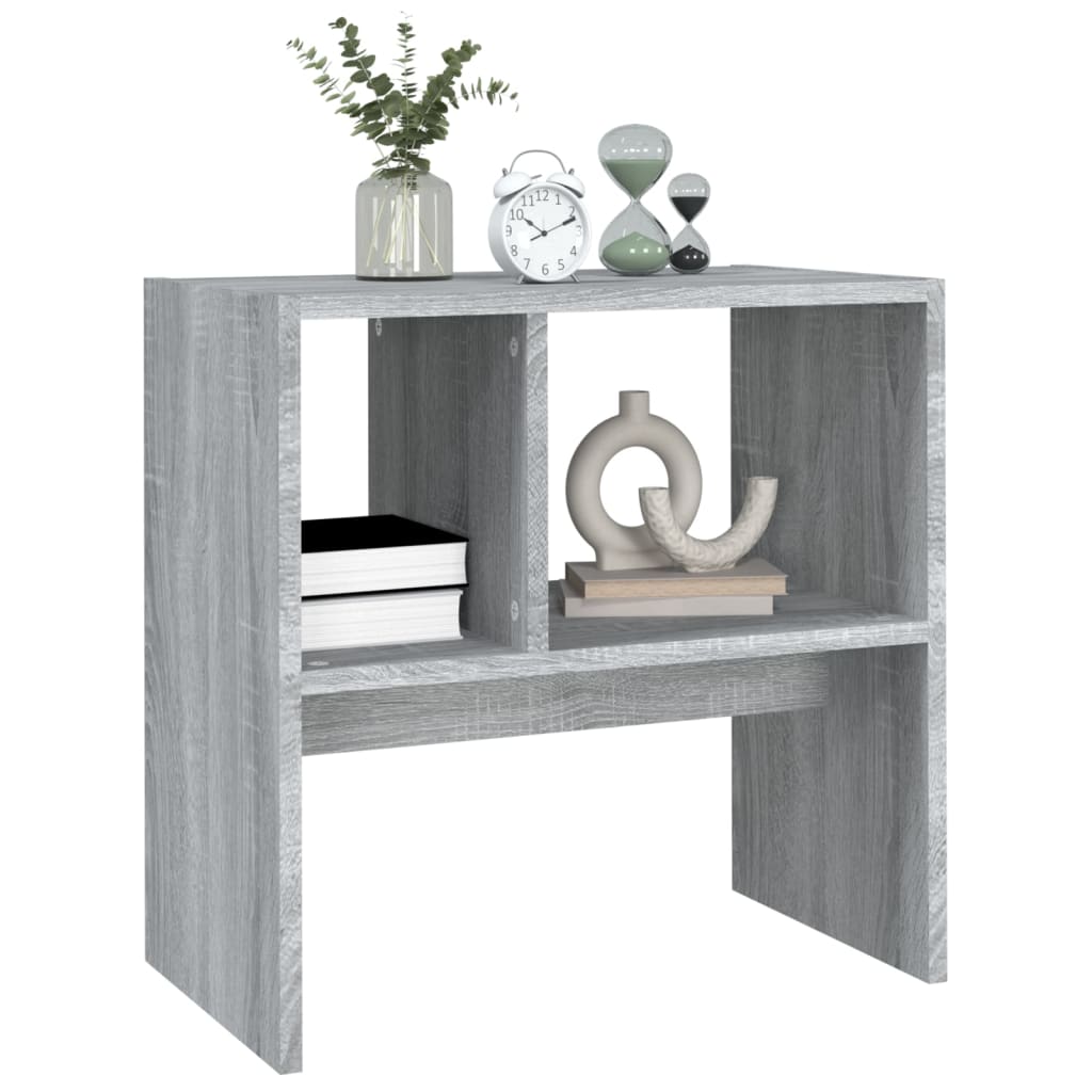 Tavolino Grigio Sonoma 50x30x50 cm Legno Multistrato - homemem39