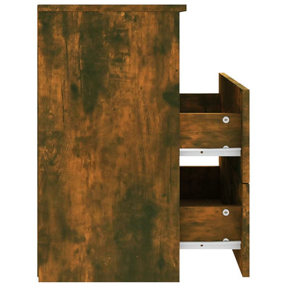 Comodini 2 pz Rovere Fumo 50x32x60 cm - homemem39