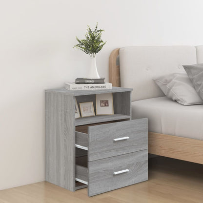 Comodini 2 pz Grigio Sonoma 50x32x60 cm - homemem39