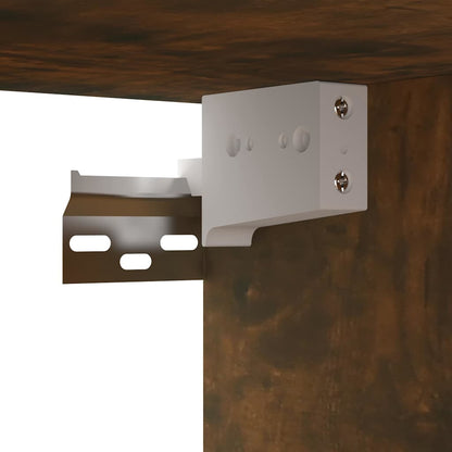 Mobili Porta TV Pensili 3 pz Rovere Fumo 60x30x30 cm