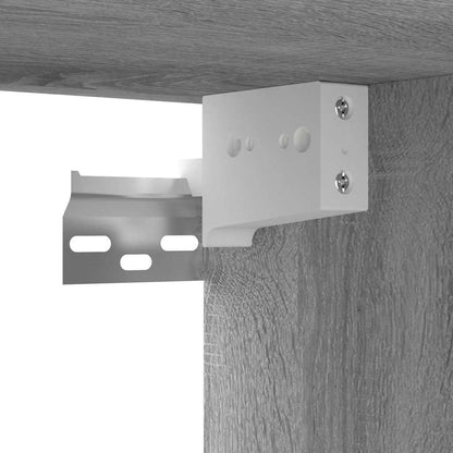 Mobili TV Pensili Grigio Sonoma 2 pz 60x30x30 Legno Multistrato