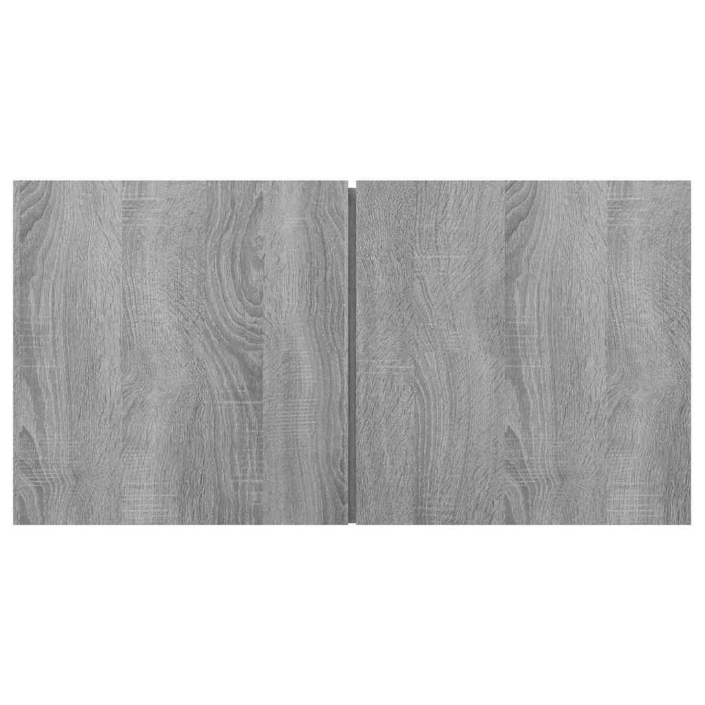 Mobili TV Pensili Grigio Sonoma 3 pz 60x30x30 Legno Multistrato