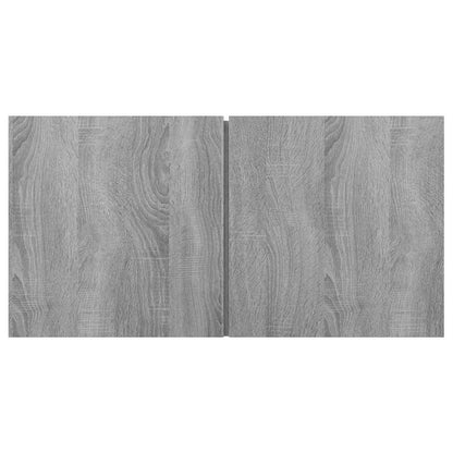 Mobili TV Pensili Grigio Sonoma 3 pz 60x30x30 Legno Multistrato