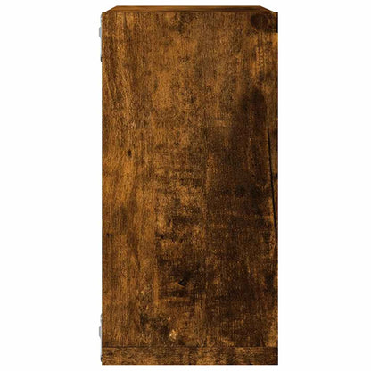 Mensole a Cubo 6 pz Rovere Fumo 30x15x30 cm | homemem39