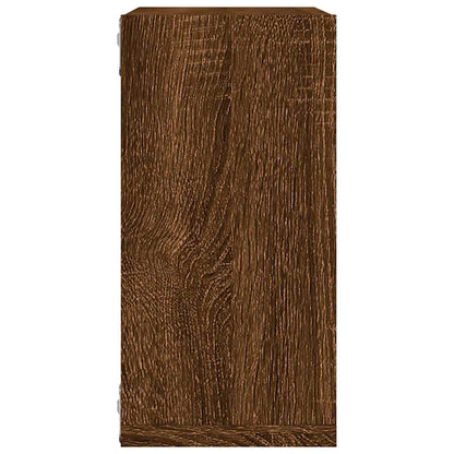 Mensole a Cubo 2 pz Rovere Marrone 30x15x30 cm | homemem39