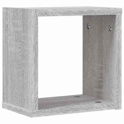 Scaffali da parete 2 pcs Grigio Sonoma 26 x 15 x 26 cm | homemem39