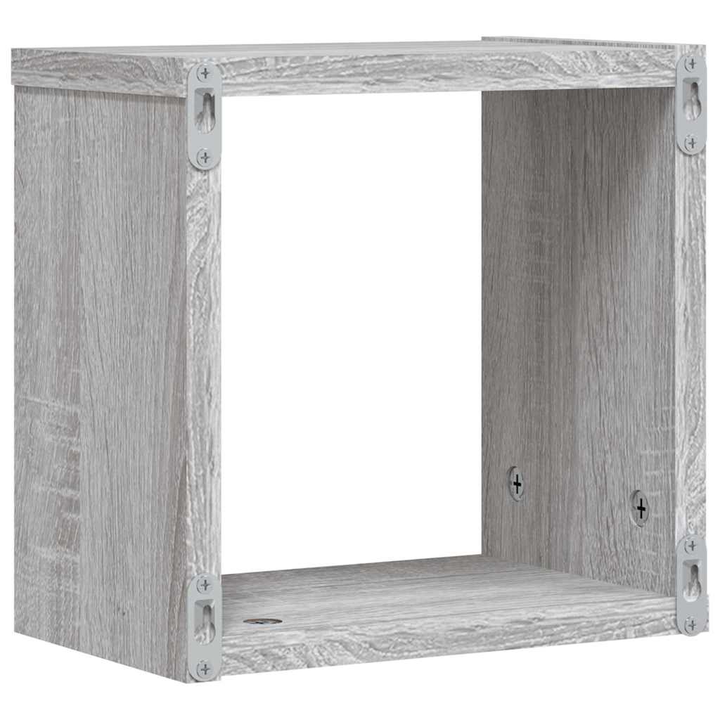 Scaffali da parete 2 pcs Grigio Sonoma 26 x 15 x 26 cm | homemem39