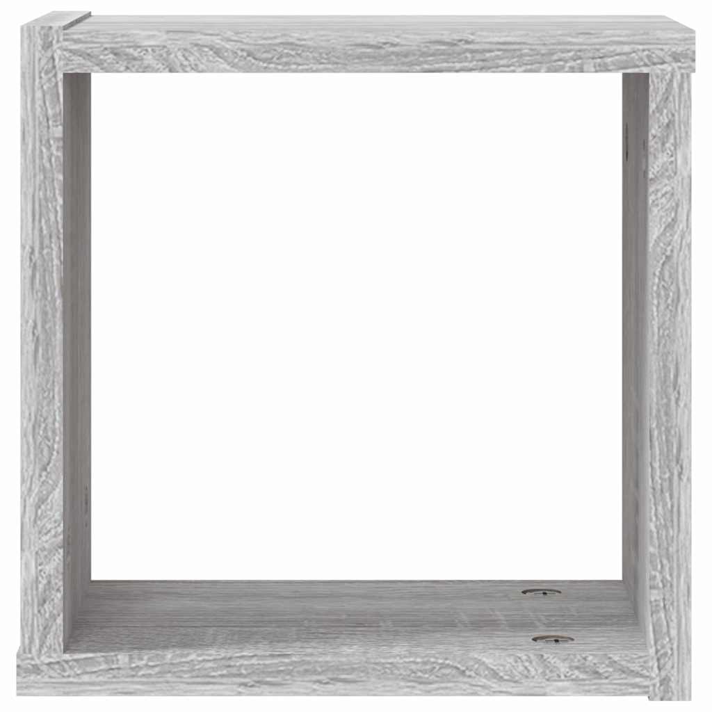 Scaffali da parete 2 pcs Grigio Sonoma 26 x 15 x 26 cm | homemem39