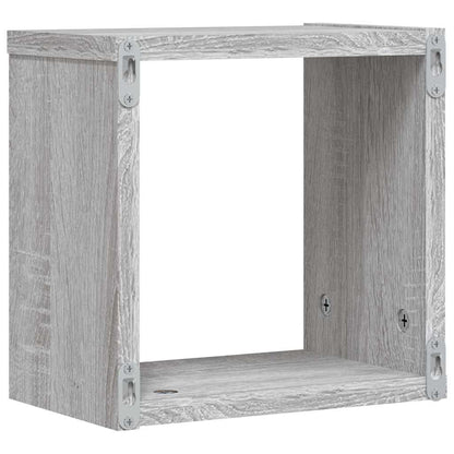 Scaffali da parete 4 pcs Grigio Sonoma 26 x 15 x 26 cm