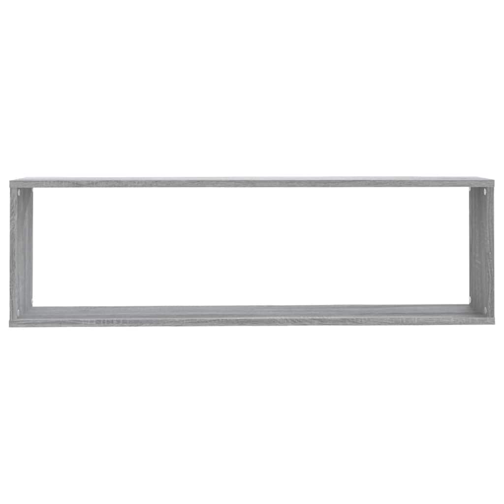 Mensole Cubo Muro 4pz Grigio Sonoma 100x15x30