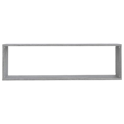 Mensole Cubo Muro 4pz Grigio Sonoma 100x15x30