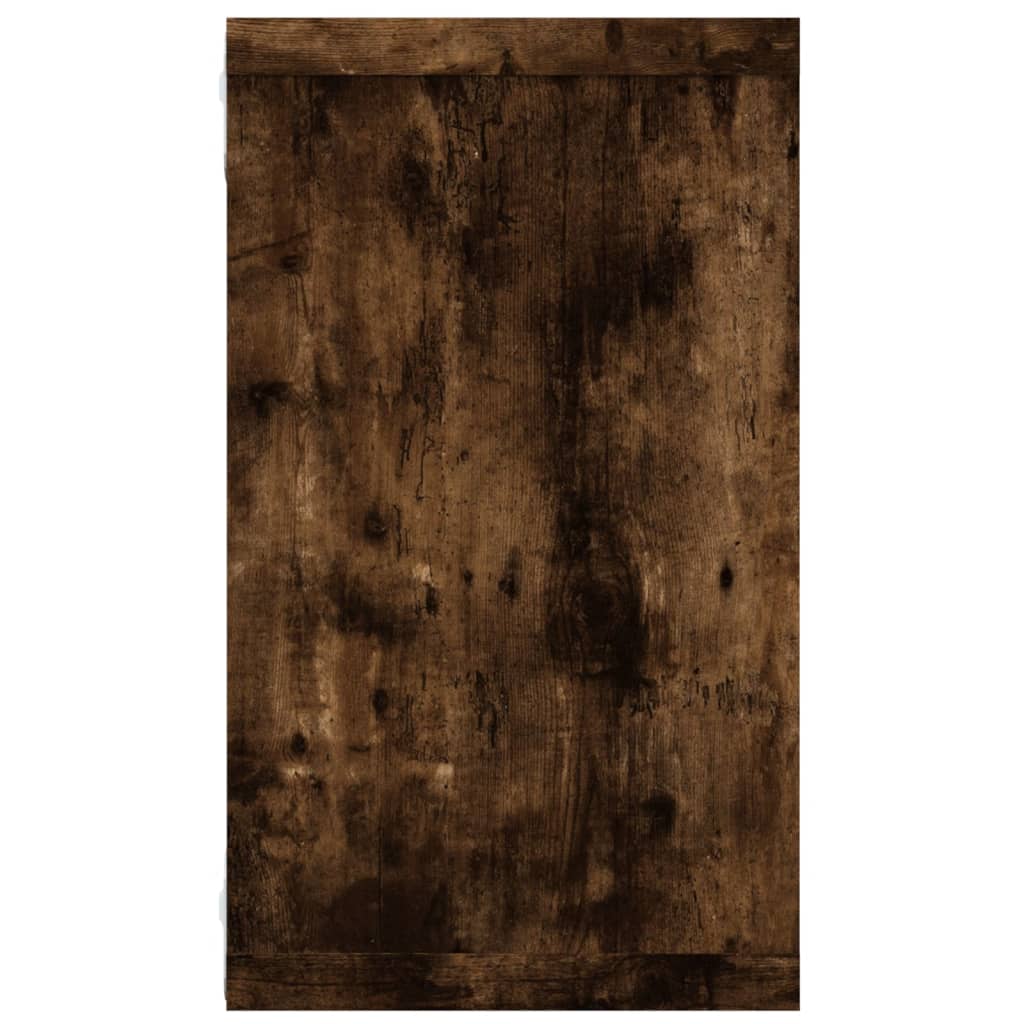 Mensole Parete Cubo 2 Rovere Fumo 80x15x26,5 Legno Multistrato | homemem39