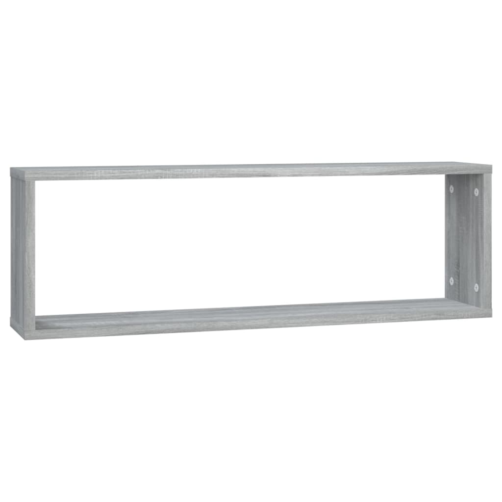 Mensole Cubo Muro 4 Grigio Sonoma 80x15x26,5 Legno Multistrato | homemem39