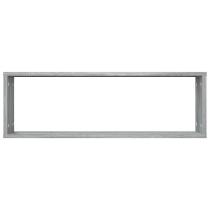 Mensole Cubo Muro 4 Grigio Sonoma 80x15x26,5 Legno Multistrato | homemem39
