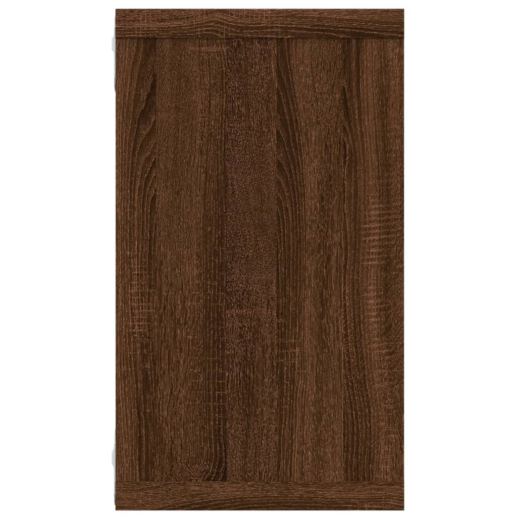 Mensole Muro Cubo 4 Rovere Marrone 80x15x26,5 Legno Multistrato | homemem39
