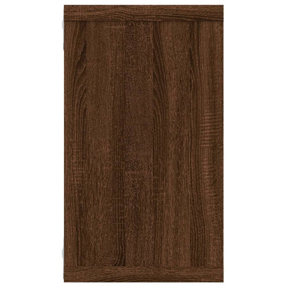 Mensole Muro Cubo 4 Rovere Marrone 80x15x26,5 Legno Multistrato | homemem39