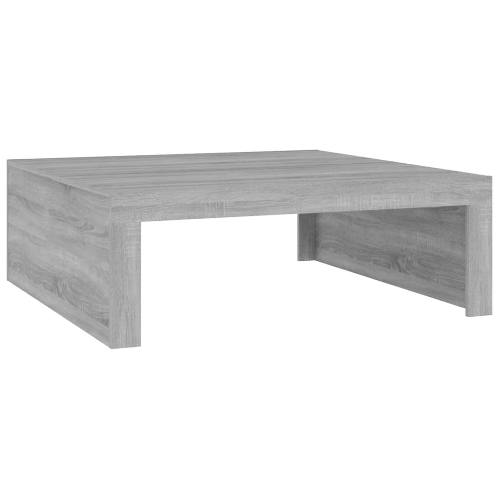 Tavolino Salotto Grigio Sonoma 100x100x35 cm Legno Multistrato | homemem39