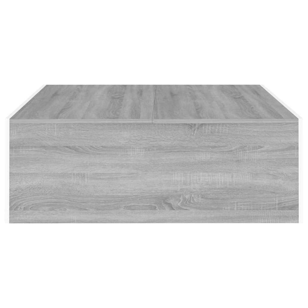 Tavolino Salotto Grigio Sonoma 100x100x35 cm Legno Multistrato