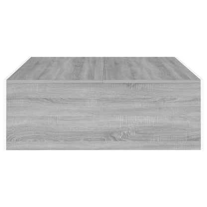 Tavolino Salotto Grigio Sonoma 100x100x35 cm Legno Multistrato