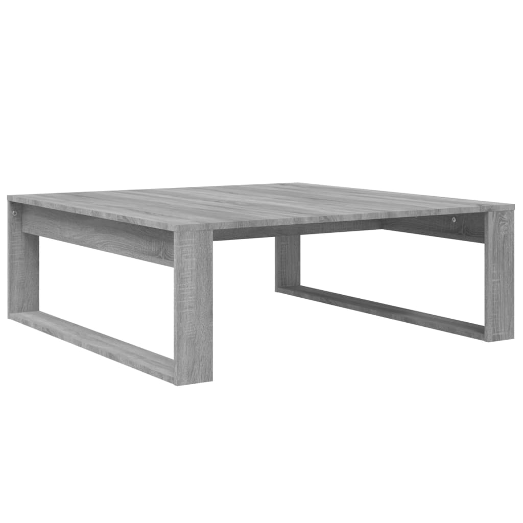 Tavolino Salotto Grigio Sonoma 100x100x35 cm Legno Multistrato | homemem39