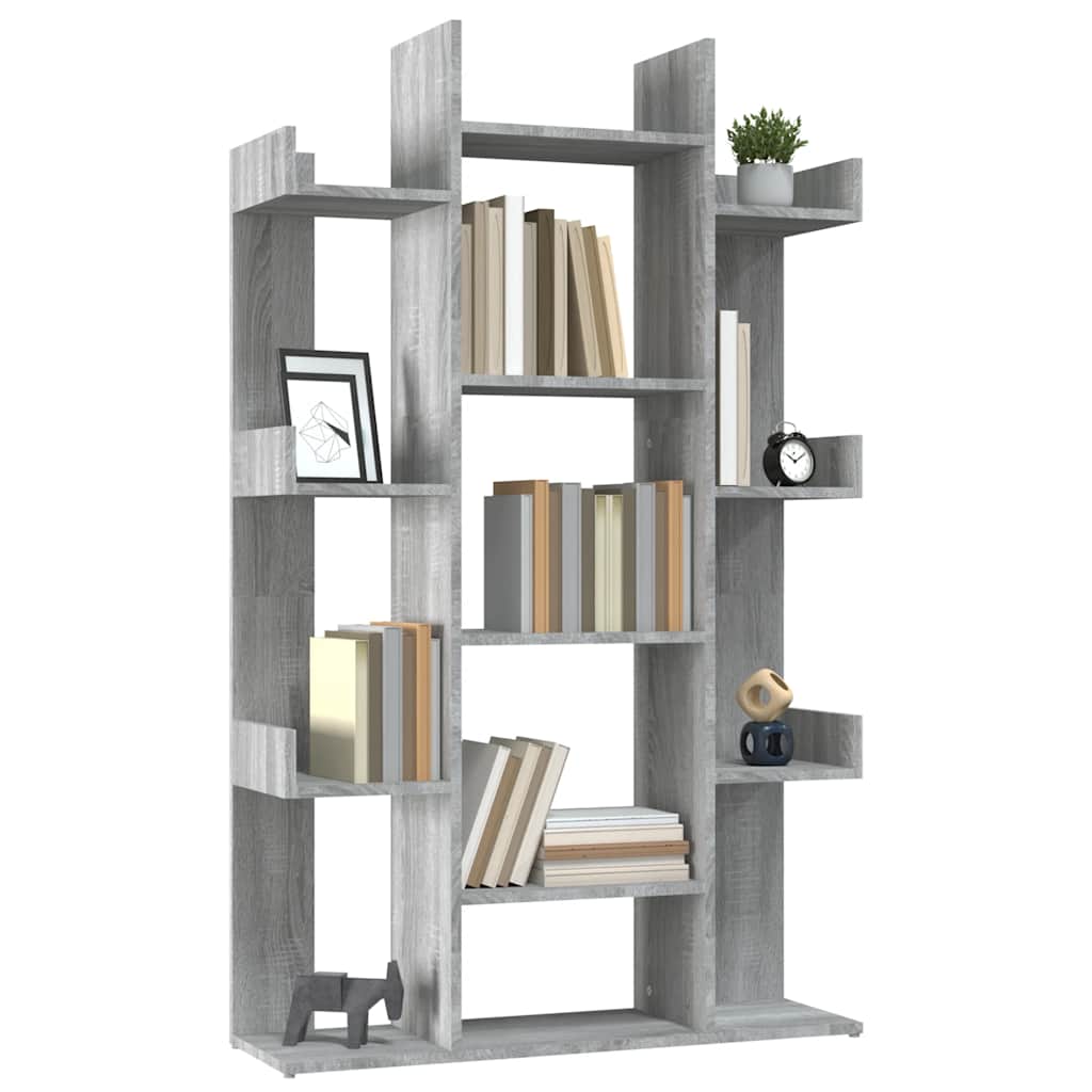 Libreria Grigio Sonoma 86x25,5x140 cm in Legno Multistrato | homemem39