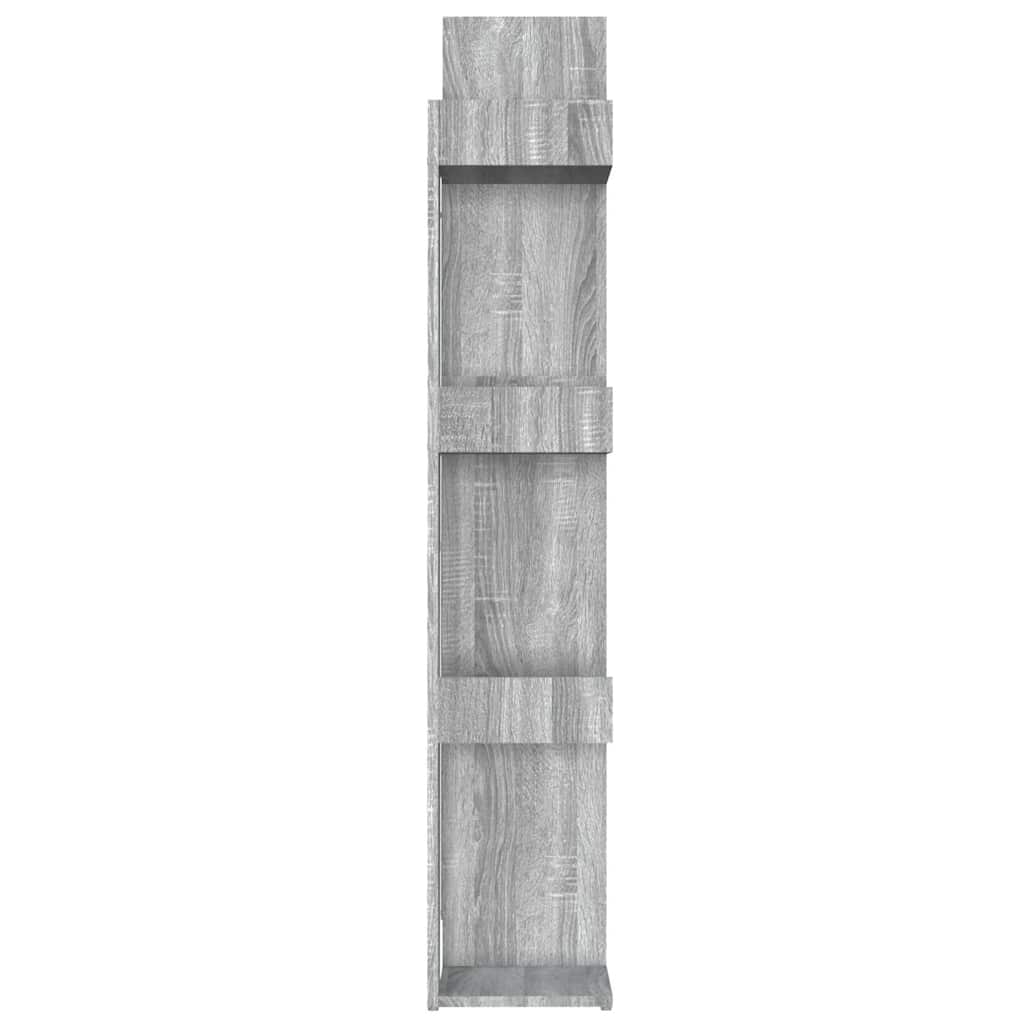 Libreria Grigio Sonoma 86x25,5x140 cm in Legno Multistrato | homemem39