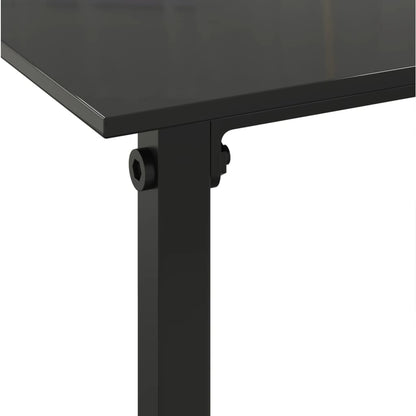 Set Divani da Esterno 3 pz con Cuscini Nero in Polyrattan