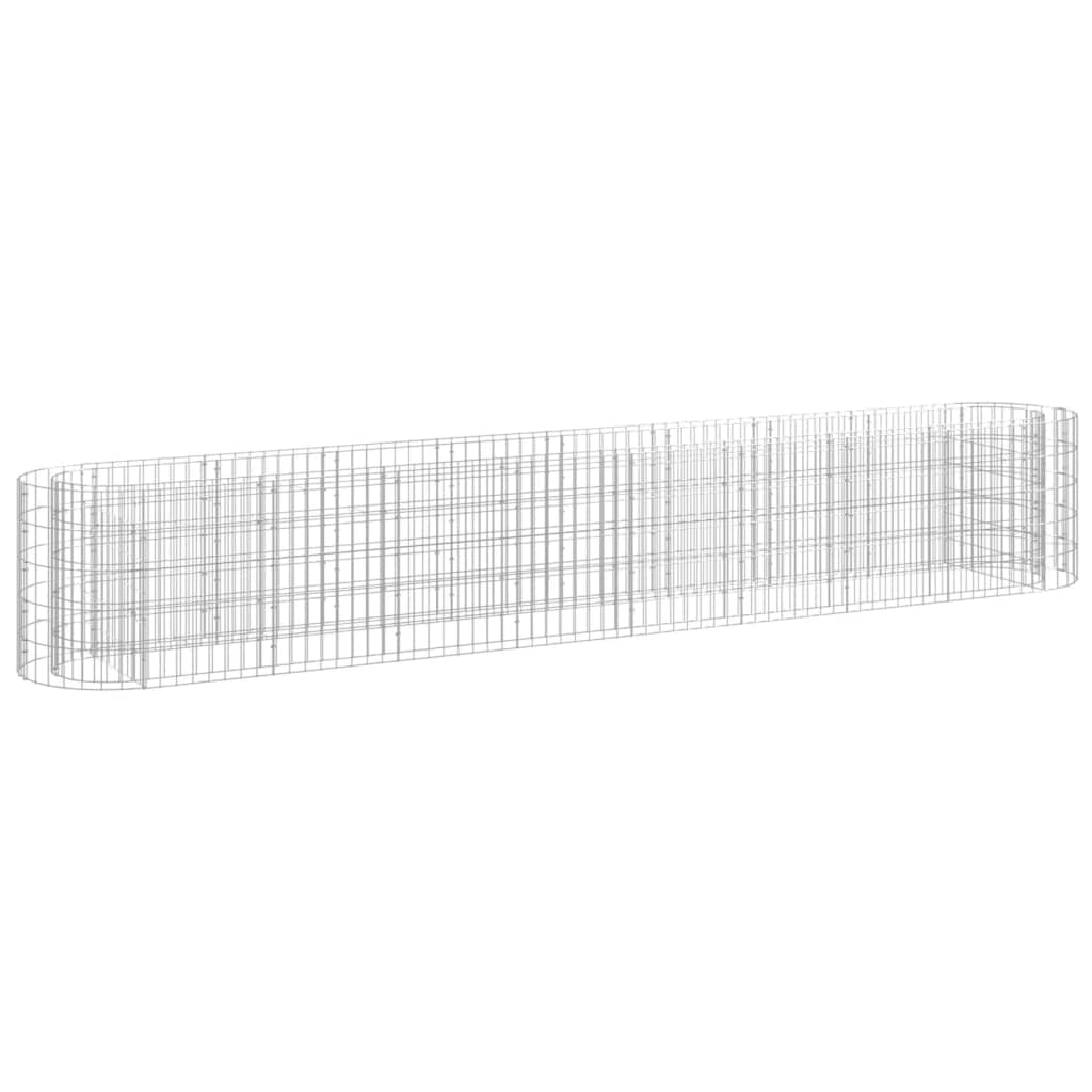 Gabbione con Letto Rialzato in Acciaio Zincato 330x50x50 cm | homemem39