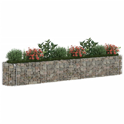 Gabbione con Letto Rialzato in Acciaio Zincato 330x50x50 cm | homemem39