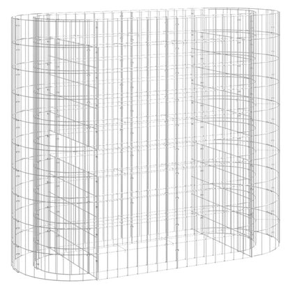 Gabbione con Letto Rialzato in Acciaio Zincato 120x50x100 cm - homemem39