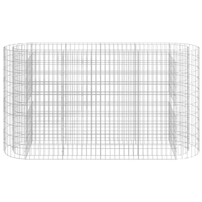 Gabbione con Letto Rialzato in Acciaio Zincato 190x50x100 cm - homemem39