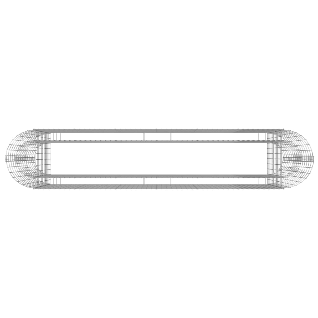 Gabbione con Letto Rialzato in Acciaio Zincato 260x50x100 cm - homemem39