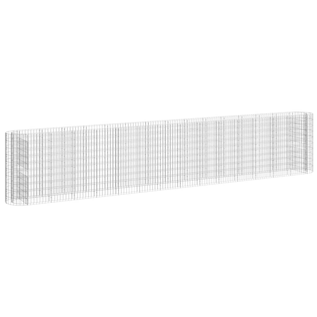 Gabbione con Letto Rialzato in Acciaio Zincato 540x50x100 cm - homemem39