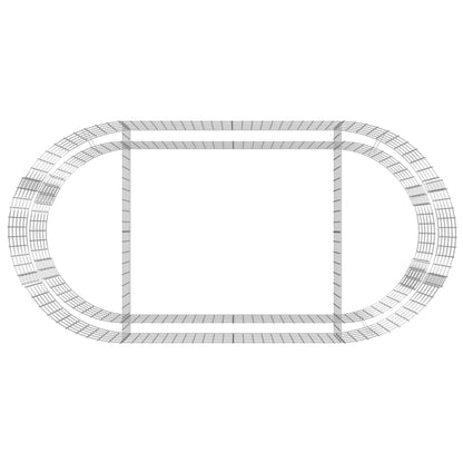 Gabbione con Letto Rialzato in Ferro Zincato 200x100x50 cm - homemem39